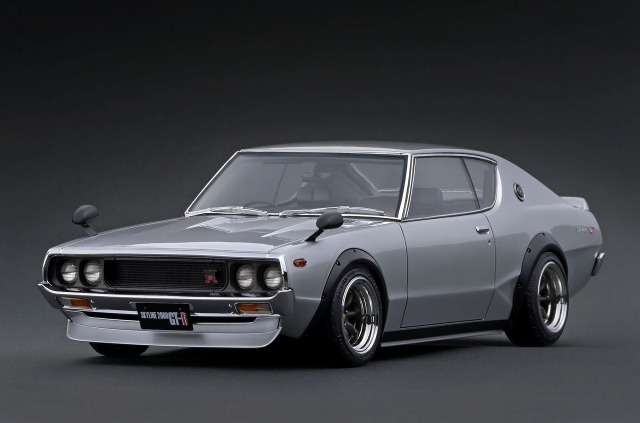 イグニッションモデルスカイライン 2000 GT-R シルバーカスタム　1/18 ignition model(イグニッションモデル) 1/18 (レジン製) Nissan