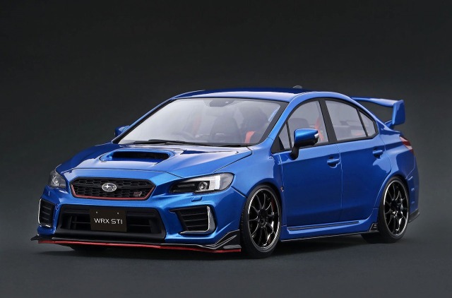 [予約]ignition model(イグニッションモデル) 1/18 (レジン製) SUBARU WRX  STI  (CBA-VAB) Blue Metallic
