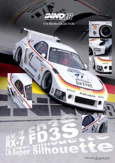 INNO Models(イノモデル) 1/18 Mazda RX7 (FD3S) LB-WORKS スーパー