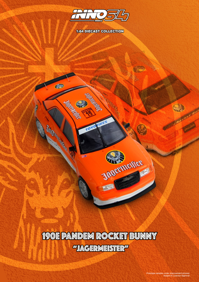ミニカー INNO 64 Pandem Rocket Bunny190E INNO Models(イノモデル) 1/64 (ダイキャスト製) PANDEM ROCKET BUNNY