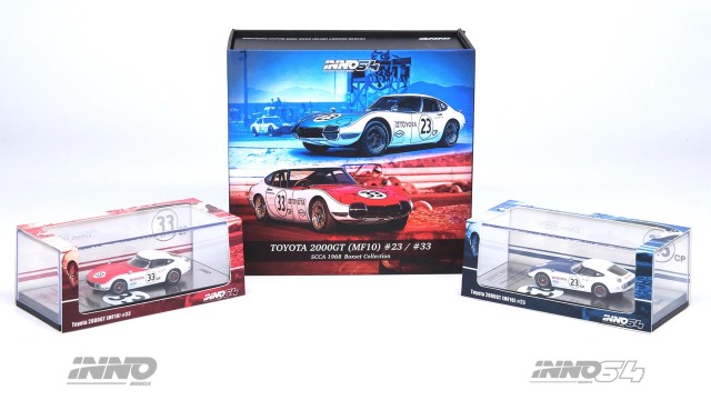INNO Models(イノモデル) 1/64 Toyota 2000GT #23 & #33 SCCA 1968 Box