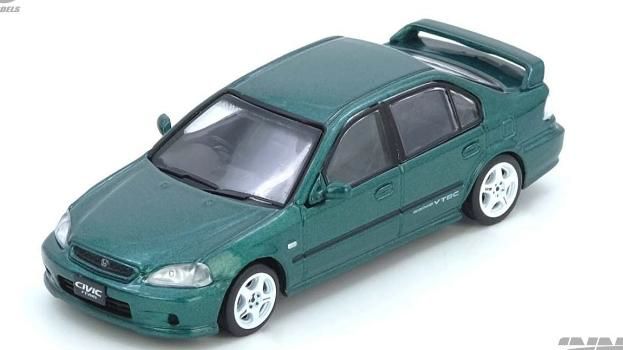 [予約]INNO Models(イノモデル) 1/64 (ダイキャスト製) Honda シビック フェリオ Si (EK) グリーン