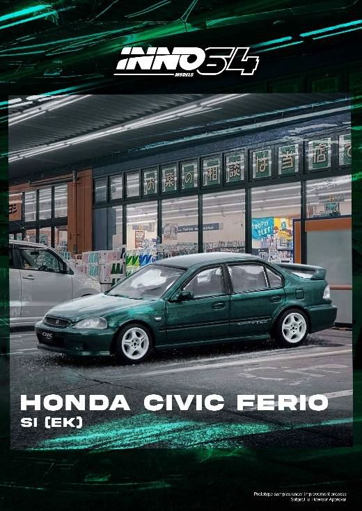 ミニカー CIVIC FERIO Si PDX EXPO 2025 INNO64 Inno64 Honda Civic Ferio Si EK Philippines Diecast Expo PDX2025