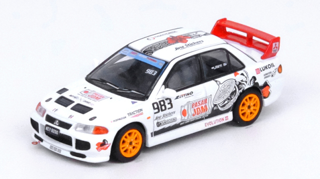 INNO Models(イノモデル) 1/64 Mitsubishi ランサー エボリューション III "TRACKERZ RACING"
