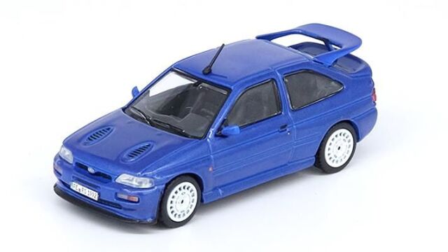 INNO Models(イノモデル) 1/64 Ford エスコート RS COSWORTH メタリックブルー 左ハンドル OZラリーレーシングホイール