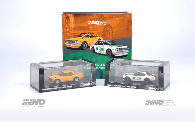 INNO Models(イノモデル) 1/64 Nissan スカイライン 2000 GT-R (KPGC10) MALAYSIA DIECAST EXPO 2023 Box Set Edition