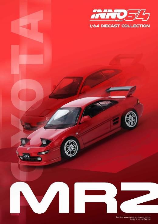 イーギー　イノモデル 1/64 トヨタ MR2 INNO Models(イノモデル) 1/64 (ダイキャスト製) Toyota MR2