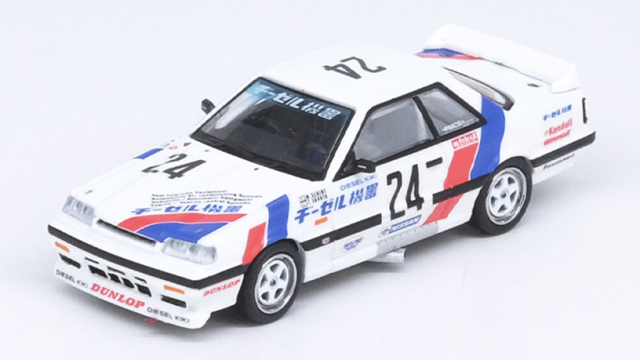 INNO Models(イノモデル) 1/64 Nissan スカイライン GTS-R (HR31) #24 "DIESEL KIKI" JTC 1988