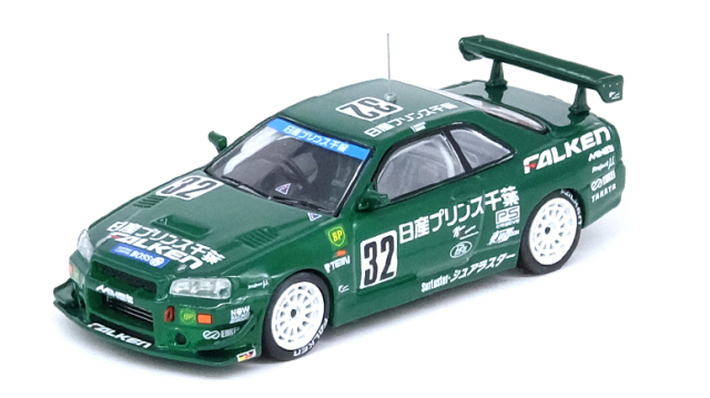 INNO Models(イノモデル) 1/64 Nissan スカイライン GT-R (R34) #32 "PRINCE CHIBA FALKEN" スーパー耐久 1999 Class 1 優勝車