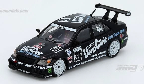 INNO Models(イノモデル) 1/64 トヨタ アルテッツァ RS200 #36 Ueno Clinic Toms Super Tailkyu 2000 Final Round Class