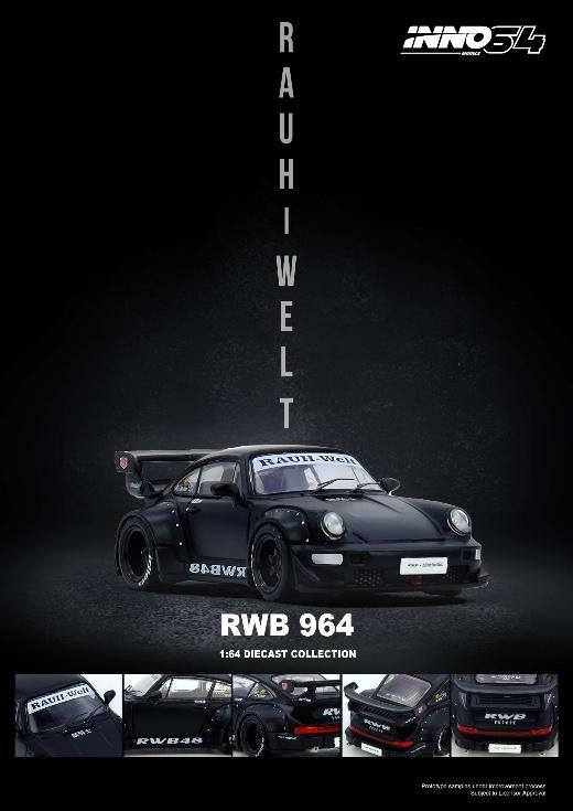 INNO Models(イノモデル) 1/64 (ダイキャスト製) RWB 964 マット