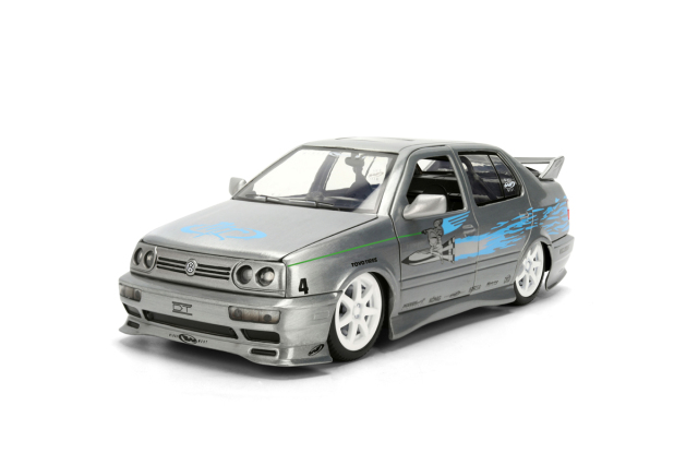 [予約]Jada Toys(ジャダトイズ) 1/24 (ダイキャスト製) F&F VW ジェッタ シルバー/ブラッシュ仕上げ (ジェシー)