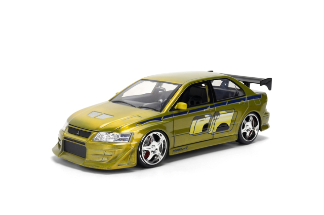 [予約]Jada Toys(ジャダトイズ) 1/24 (ダイキャスト製) F&F ミツビシ ランサー EVO7 グリーン ブラッシュ仕上げ (ブライアン)
