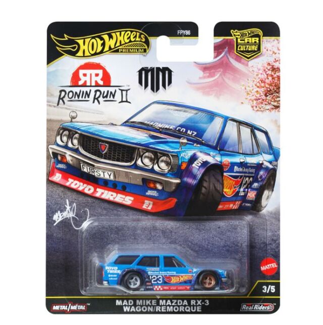 Hot Wheels (ダイキャスト製) カーカルチャー ローニン・ランII マッド・マイク マツダ RX-3 ワゴン/ ルモルク