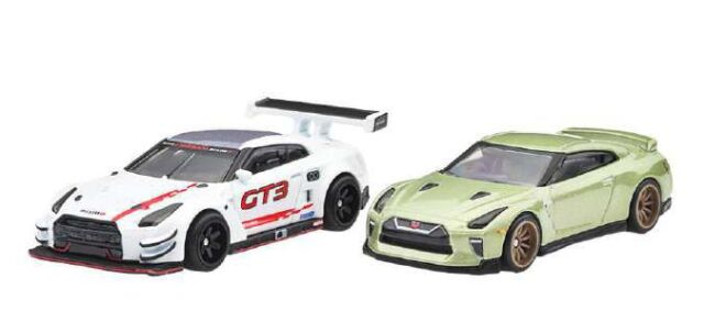 Hot Wheels プレミアム 2パック 日産 GT-R ニスモ GT3 / 日産 GT