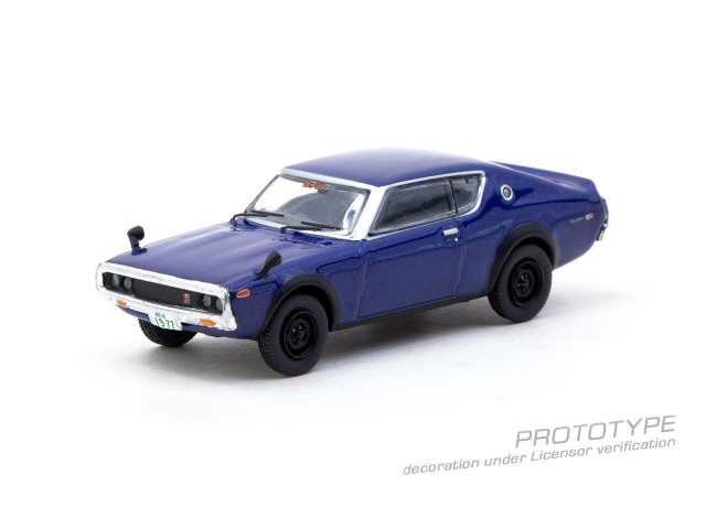[予約]Tarmac(ターマック) 1/64 (ダイキャスト製) Nissan Skyline 2000GT-R KPGC110 Blue Metallic
