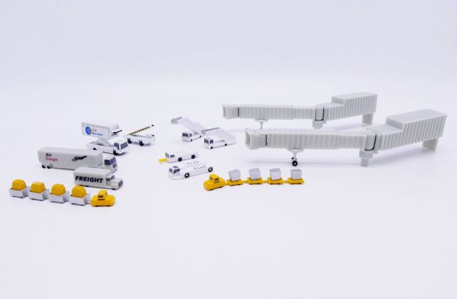 JC WINGS 1/400 (プラスチック製) Airport Accessories (20 parts package)