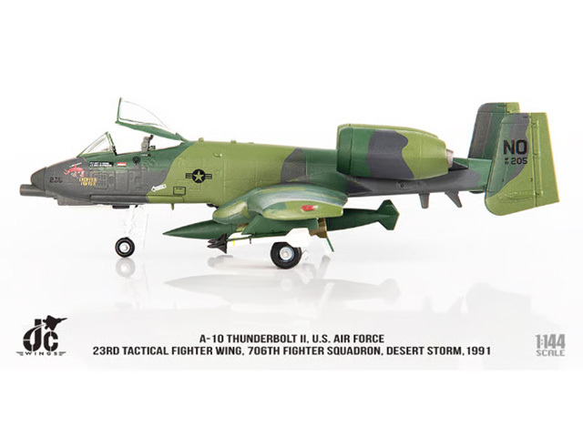 JCW 1/144 (ダイキャスト製) A-10 アメリカ空軍 23TFW 706SQ