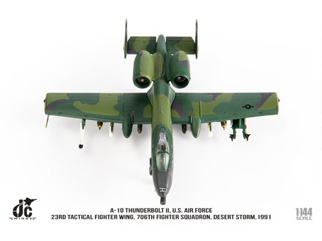 JCW 1/144 (ダイキャスト製) A-10 アメリカ空軍 23TFW 706SQ