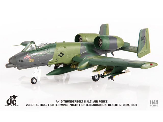 JCW 1/144 (ダイキャスト製) A-10 アメリカ空軍 23TFW 706SQ 砂漠の嵐作戦 1991年