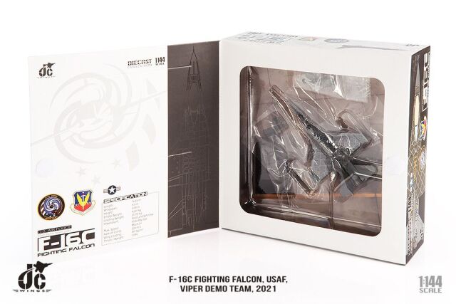 JCW 1/144 (ダイキャスト製) F-16C アメリカ空軍 バイパー・デモチーム