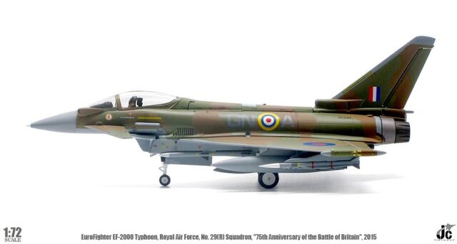 JCW 1/72 (ダイキャスト製) ユーロファイター RAF No. 29(R) Sq "75th anniv. of the Battle of Britain" 2015