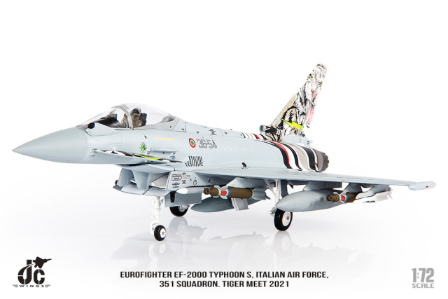 JCW 1/72 (ダイキャスト製) ユーロファイター EF-2000 イタリア空軍 351SQ Tiger Meets 2021