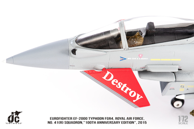 ミニカー　1/72 ユーロファイター タイフーン イギリス空軍 第11戦闘飛行隊 2015年 [JCW-72-2000-003] Hobby Master 【お取り寄せ】ユーロファイター タイフーンFGR.4