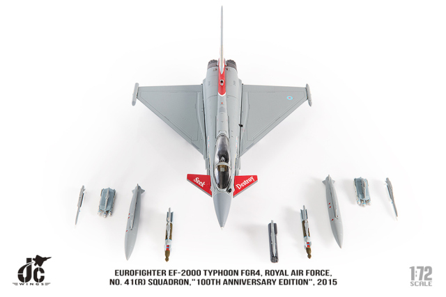 JCW 1/72 (ダイキャスト製) ユーロファイター FGR4 イギリス空軍