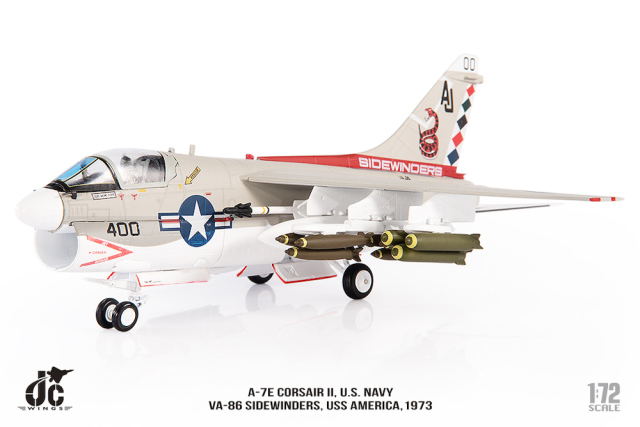 JCW 1/72 (ダイキャスト製) A-7E アメリカ海軍 VA-86 サイドワインダーズ 1973