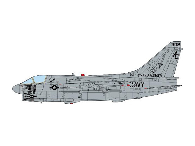[予約]JCW 1/72 (ダイキャスト製) A-7E コルセア II アメリカ海軍 VA-45 クランズメン 砂漠の嵐作戦 1991年