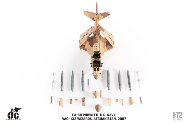 JCW 1/72 (ダイキャスト製) EA-6B アメリカ海軍 VAQ-133 ウィザーズ