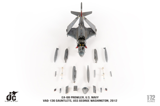 JCW 1/72 (ダイキャスト製) EA-6B VAQ-136 Gauntlets USS George