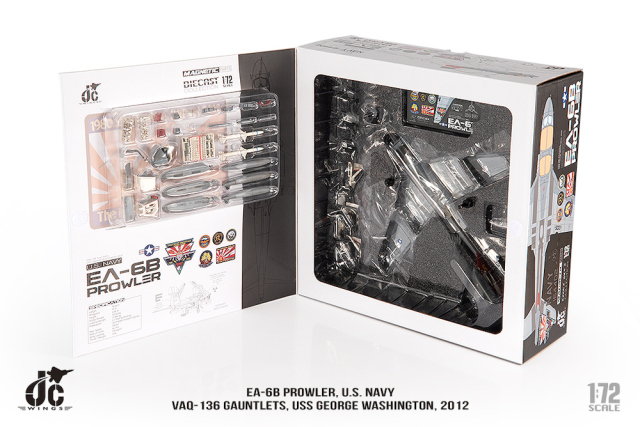 JCW 1/72 (ダイキャスト製) EA-6B VAQ-136 Gauntlets USS George