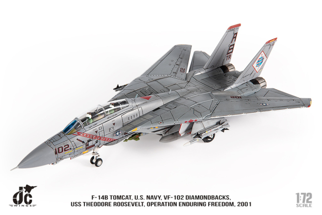 JCW 1/72 (ダイキャスト製) F-14B アメリカ海軍 VF-102 ダイアモンド
