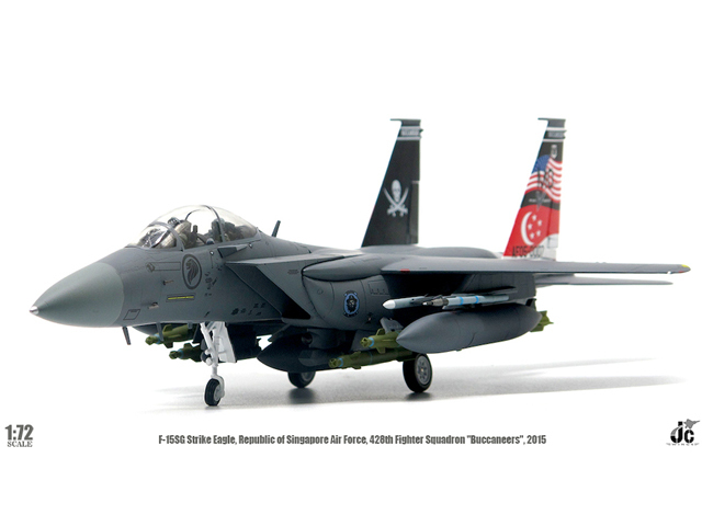 JCW 1/72 (ダイキャスト製) F-15SG シンガポール空軍 428th FS "Buccaneers" 2015