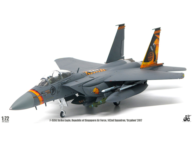 JCW 1/72 (ダイキャスト製) F-15SG シンガポール空軍 142nd Sqn "Gryphon" 2017