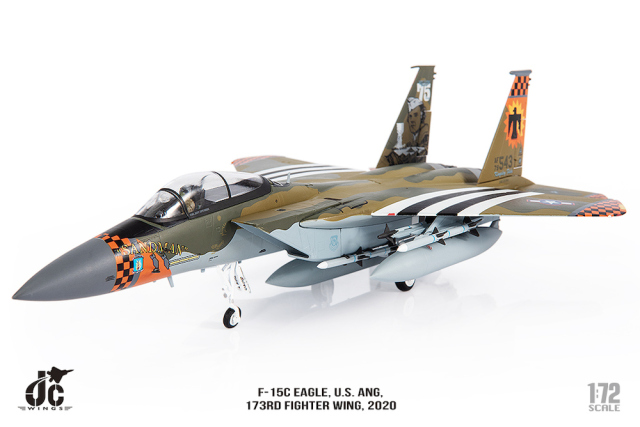 JCW 1/72 (ダイキャスト製) F-15C オレゴン州 空軍州兵 第173戦闘航空団 2020