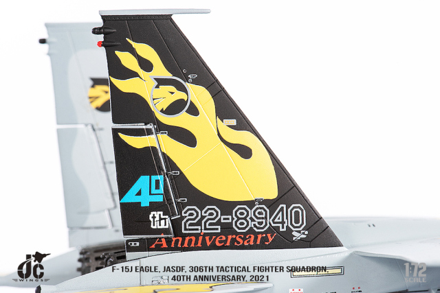 JCW 1/72 (ダイキャスト製) F-15J 航空自衛隊 306SQ 40周年記念塗装