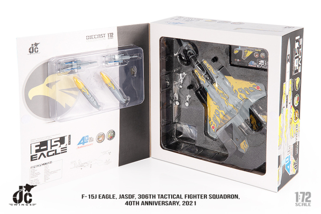 JCW 1/72 (ダイキャスト製) F-15J 航空自衛隊 306SQ 40周年記念塗装