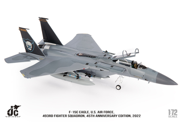F15置物 JCW 1/72 (ダイキャスト製) F-15C アメリカ空軍 第493戦闘飛行隊
