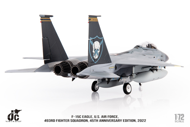 JCW 1/72 (ダイキャスト製) F-15C アメリカ空軍 第493戦闘飛行隊 45