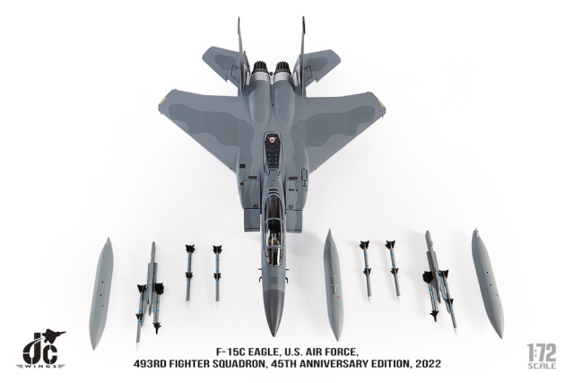 JCW 1/72 (ダイキャスト製) F-15C アメリカ空軍 第493戦闘飛行隊