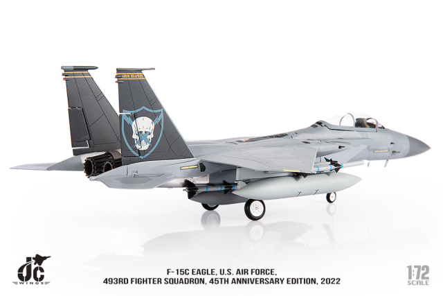 JCW 1/72 (ダイキャスト製) F-15C アメリカ空軍 第493戦闘飛行隊 45