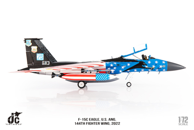 JCW 1/72 (ダイキャスト製) F-15C カリフォルニア空軍州兵 144th