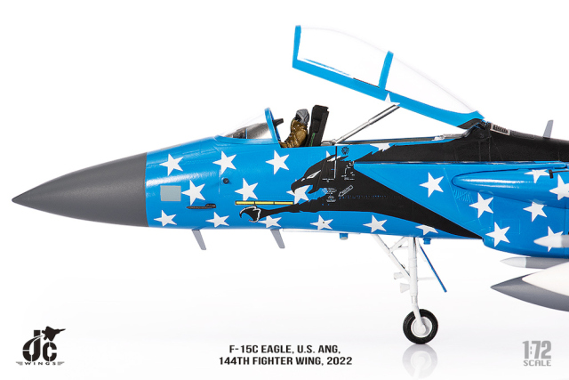 JCW 1/72 (ダイキャスト製) F-15C カリフォルニア空軍州兵 144th