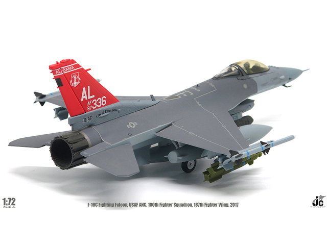 JCW 1/72 (ダイキャスト製) F-16C アメリカ 空軍州兵 160th FS