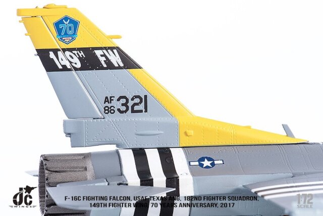 JCW 1/72 (ダイキャスト製) F-16C アメリカ空軍 テキサス空軍州兵