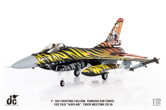 JCW 1/72 (ダイキャスト製) F-16C トルコ空軍 192 Filo "Kaplan" Tiger Meeting 2016