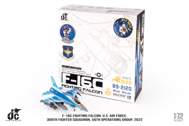 JCW 1/72 (ダイキャスト製) F-16C アメリカ空軍 309th FS 56th